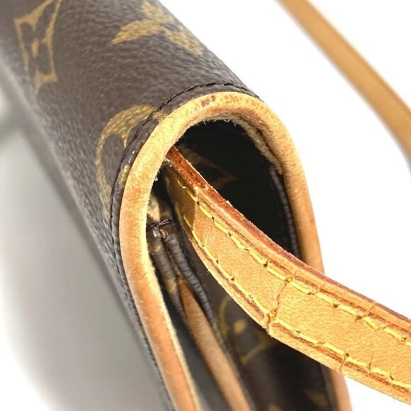 LOUIS VUITTON M51852 Monogram Pochette Twin GM 2WAY Bag Shoulder Bag Bro - Picture 15 of 16